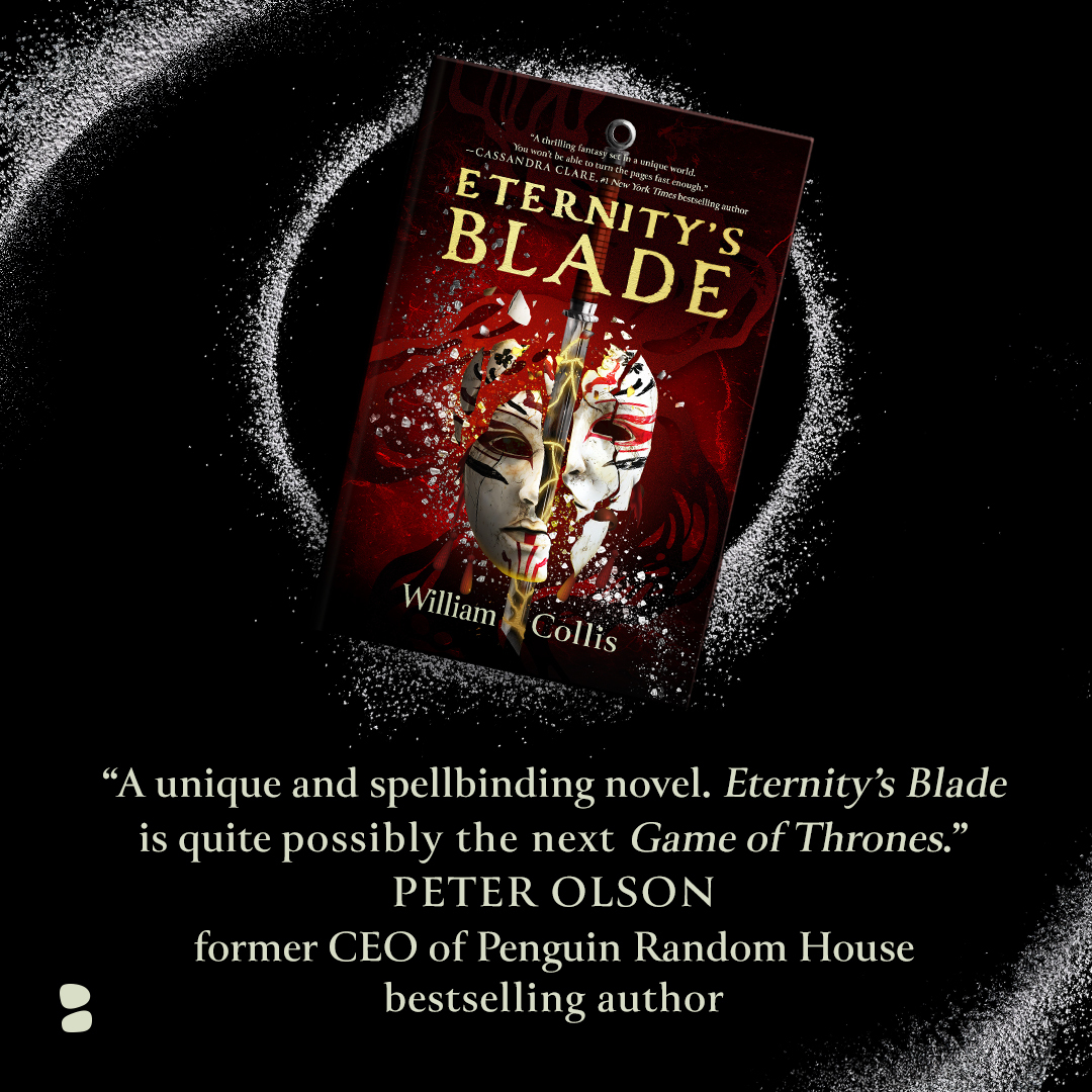 ETERNITY'S BLADE, my action-packed fantasy novel, releases next Tuesday! Blurb reveals continue today - thanks so much to the legendary Peter Olson and
<a href="/BlackstoneAudio/">Blackstone Publishing</a> - grab your copy now on Amazon:  amazon.com/Eternitys-Blad…
