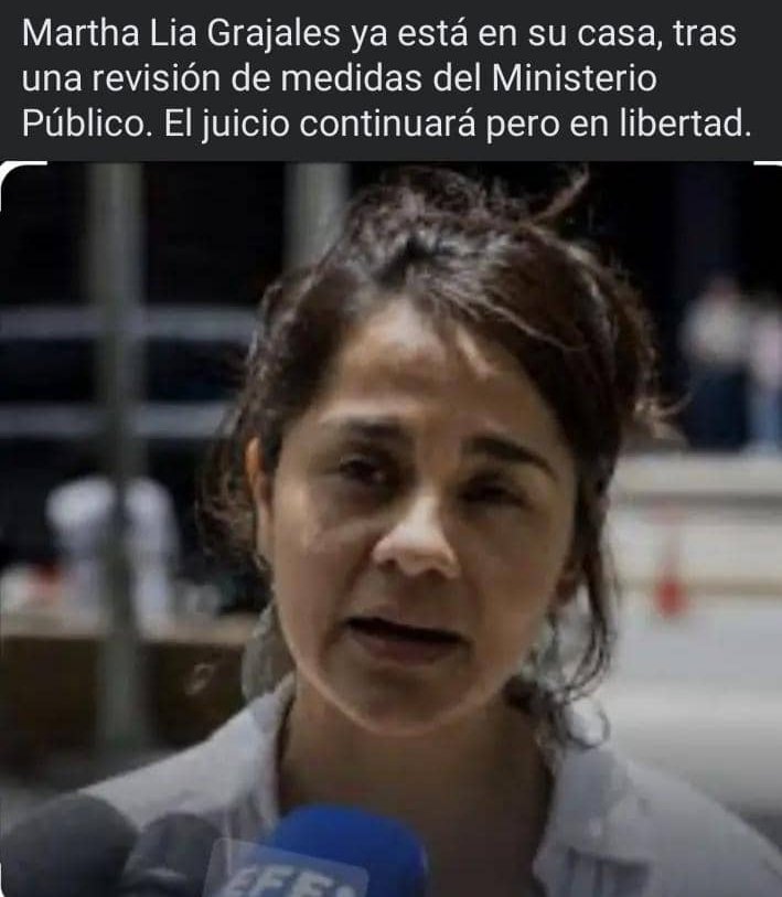 OscarFeo2's tweet image. La liberación de Martha Lia Grajales es un triunfo de la intensa movilización y solidaridad que se desarrollo a nivel nacional e internacional, y una derrota a la política represiva del gobierno
Seguimos en la lucha
@CorrientComunes @SurgentesDDHH @_TribunaPopular @PCV_Venezuela