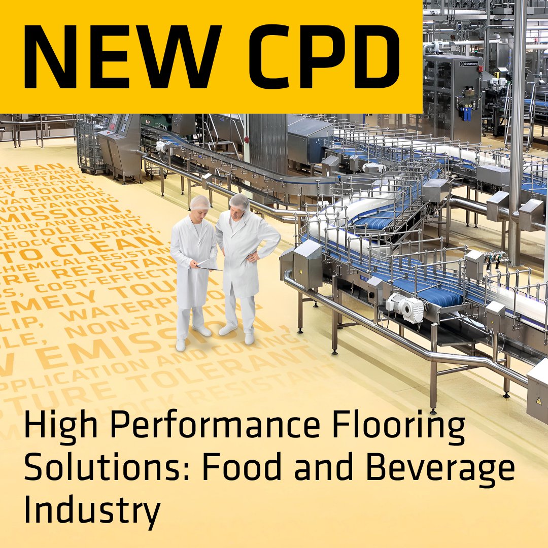 Food production environments demand more from flooring.

Our new RIAI Approved CPD ‘High Performance Flooring Solutions: Food and Beverage Industry’ helps architects and specifiers understand the full picture.

Learn more or book your CPD: spkl.io/6016AJpMa