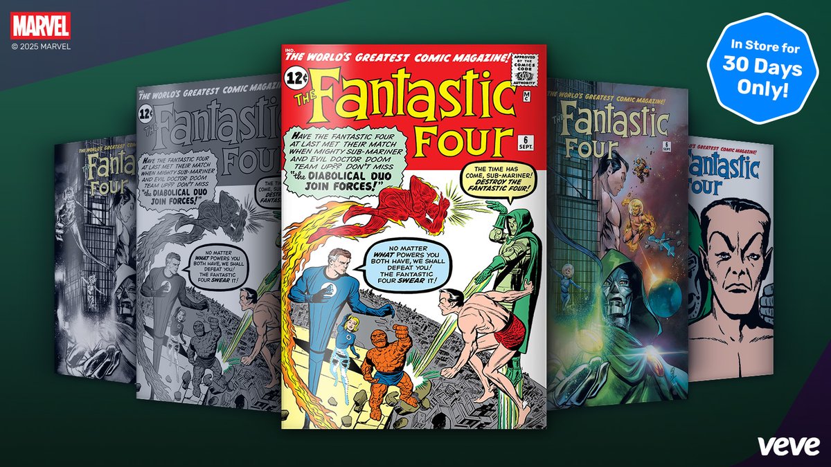 The diabolical duo Sub-Mariner and Doctor Doom join forces to capture the Fantastic Four!

In this issue, Doctor Doom returns! Doom traps the Fantastic Four inside the Baxter Building and hurls it towards the sun, how will the FF survive? ☀️ Written by Stan Lee and penciled by