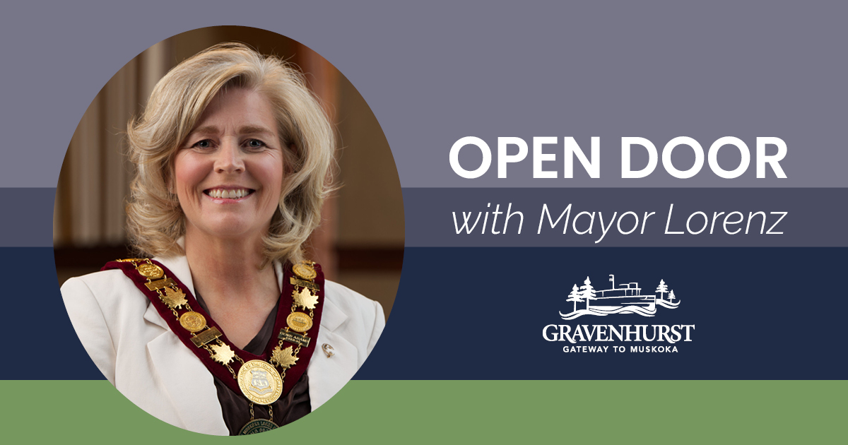 Town of Gravenhurst (@gateway2muskoka) on Twitter photo Mayor Lorenz invites you to chat with her during the monthly OPEN DOOR taking place at Ryde Co-op (๐บ๏ธ 1624 Barkway Rd) on Aug 15 (9 am to noon)
Appointments preferred: 705-687-3412 Ext.2234 or email lindsay.donaldson@gravenhurst.ca Mayor Lorenz invites you to chat with her during the monthly OPEN DOOR taking place at Ryde Co-op (๐บ๏ธ 1624 Barkway Rd) on Aug 15 (9 am to noon)
Appointments preferred: 705-687-3412 Ext.2234 or email lindsay.donaldson@gravenhurst.ca