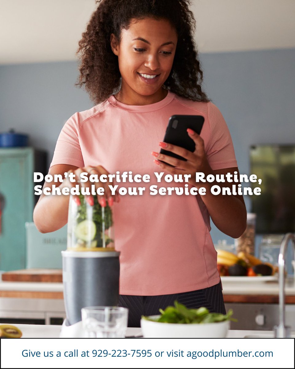 a_good_plumber's tweet photo. Booking your #PlumbingService should be as easy as ordering takeout. With our online scheduling portal, you can book anytime, anywhere, right from your phone or computer.

Visit https://t.co/W4VVfs6szG to schedule your appointment.

👩🏻‍💻https://t.co/cKdbadti3T☎️929-223-7595 https://t.co/veuzxOGyYK