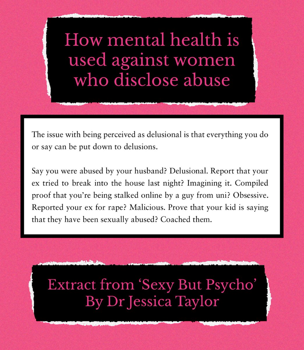 The issue with being perceived as delusional is that everything you do or say can be put down to delusions.

This is why it is used so heavily in cases where women and girls disclose abuse and violence.