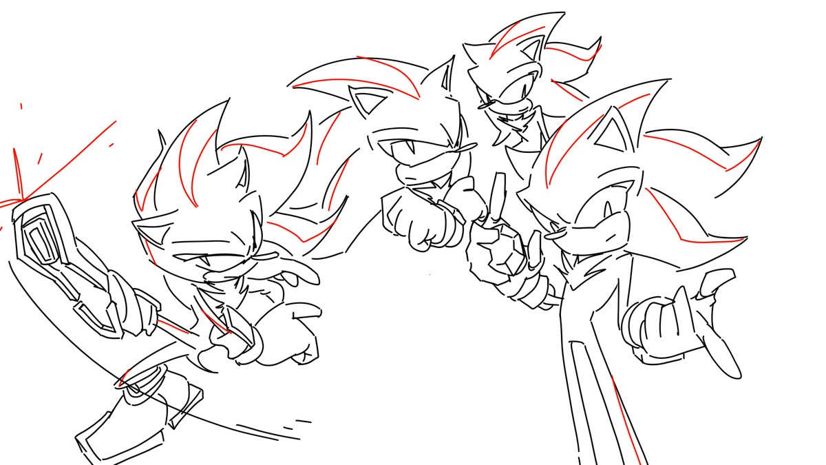 GyandreiThe's tweet photo. Test Sketches of Shadow for an upcoming animation (it's a walk cycle) https://t.co/IxN2yPJ30W