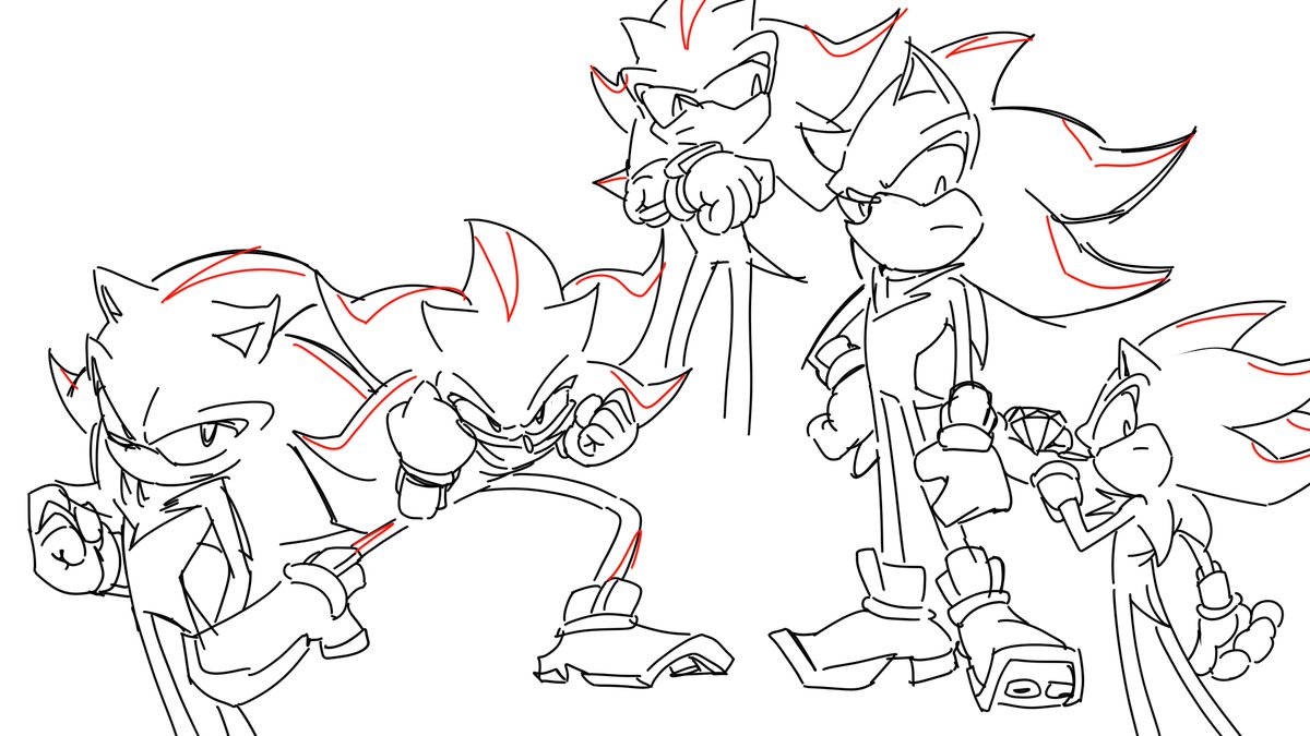 GyandreiThe's tweet photo. Test Sketches of Shadow for an upcoming animation (it's a walk cycle) https://t.co/IxN2yPJ30W