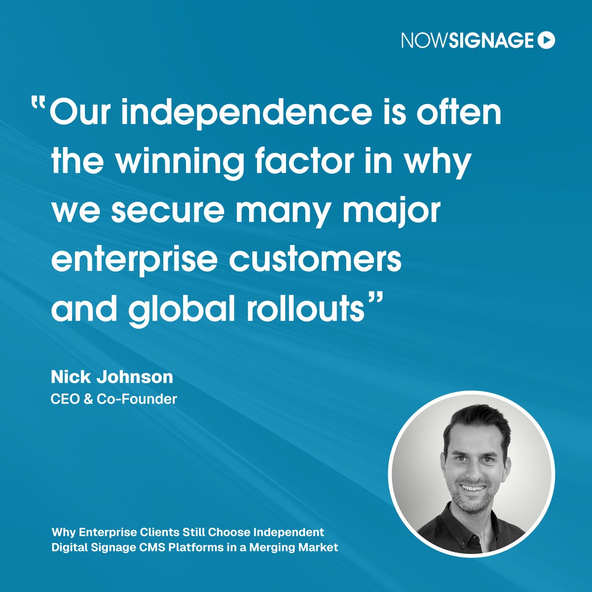 AV Magazine (@avmag) on Twitter photo Why do enterprise users still choose independent digital signage CMS platforms, at a time when CMS providers are being snapped up in mergers? #avtweeps #digitalsignage <a href="/nowsignage/">NowSignage</a> ow.ly/K8UN50WFceY Why do enterprise users still choose independent digital signage CMS platforms, at a time when CMS providers are being snapped up in mergers? #avtweeps #digitalsignage <a href="/nowsignage/">NowSignage</a> ow.ly/K8UN50WFceY