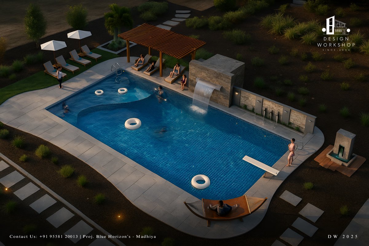 erparthsondagar's tweet image. 🏊‍♀️ ⛱️ Blue Horizon&apos;s – Where Elegance Meets Water . . .

We are proud to unveil the Project of luxury poolscape - a serene blend of modern design, and resort-style ambiance.
. . .

#BlueHorizonsLife #SwimInStyle #PoolsidePerfection #LuxuryByDesign #DiveIntoLuxury #AquaElegance