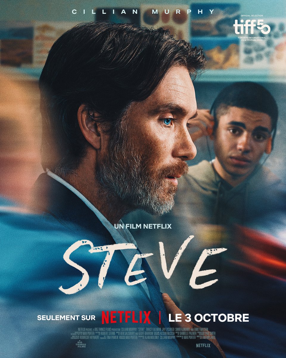 Directeur d’un internat pour jeunes en difficulté, il se bat pour sauver l’établissement menacé de fermeture.

Le film STEVE, avec Cillian Murphy, le 3 octobre.
