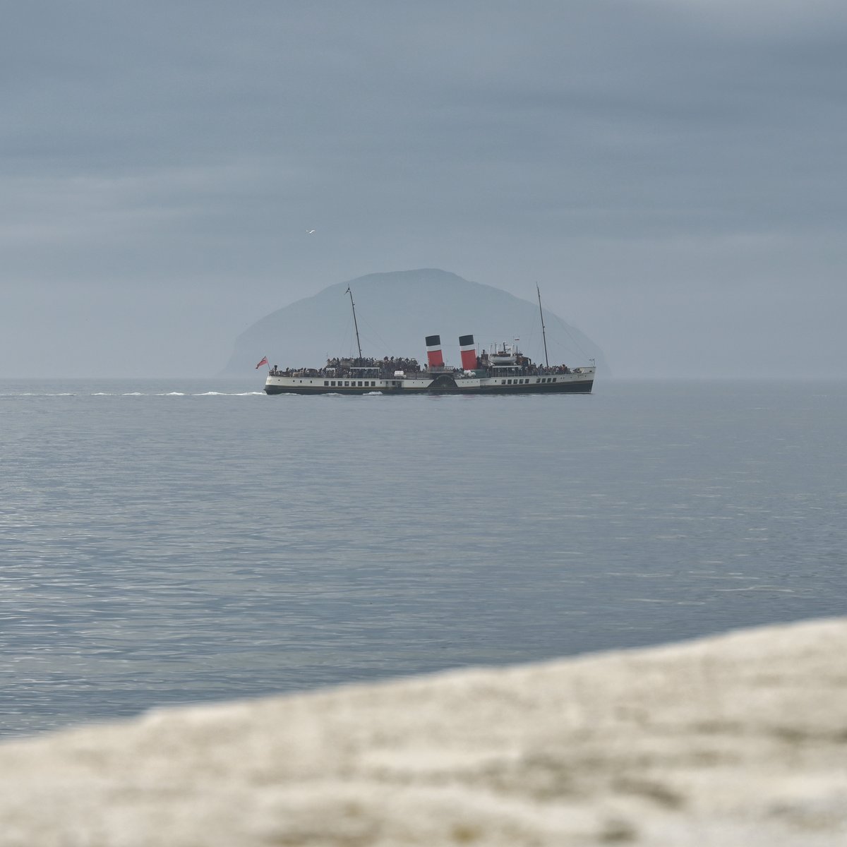 PS Waverley sets off for a sail around Ailsa Craig from Girvan on a warm and calm summers day 😎
<a href="/PS_Waverley/">Paddle Steamer Waverley</a> <a href="/NatHistShips/">National Historic Ships UK</a>