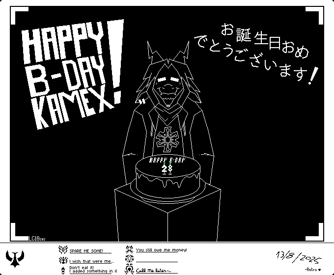 LG10sys's tweet image. Happy b-day @KamexVGM !