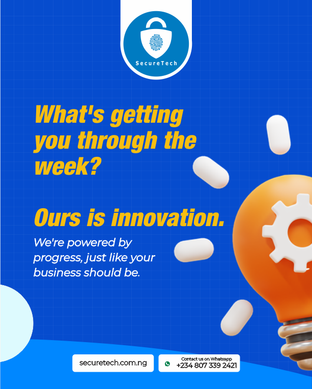 SecureTechNig's tweet image. What's your biggest business challenge? Drop it in the comments – we might have a solution! 👇 #Innovation #SecureTech