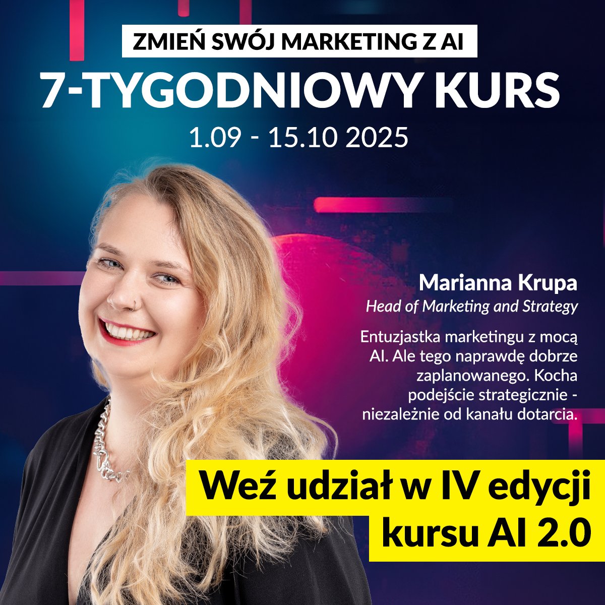 ✨ Chcesz sprzedawać nie sprzedając?
Wyobraź sobie, że Twoje treści same przyciągają klientów, bo edukują, inspirują i pokazują, że znasz się na rzeczy, a AI pomaga Ci je tworzyć szybciej, lepiej i w formatach, które Twoi odbiorcy naprawdę chcą oglądać i czytać. 📚💡

📌 W