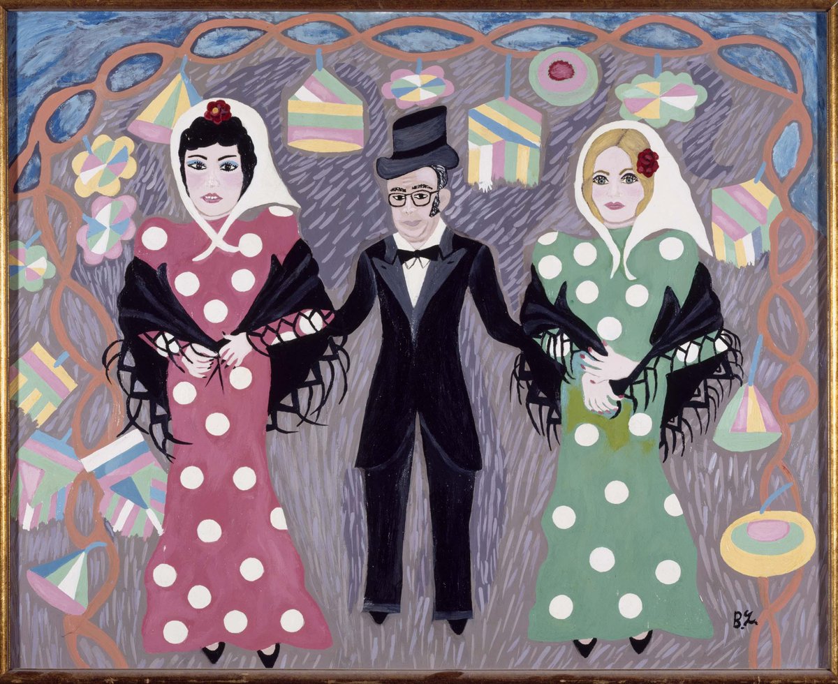 🎉 Hoy, 15 de agosto, Madrid se viste de verbena para celebrar La Paloma.

🖼️ En 1976, la artista Basi (Basilia López Abad) pintó esta escena con todo el color, humor y cariño que definen estas fiestas populares.

✨ Una interpretación personal y festiva de la tradición