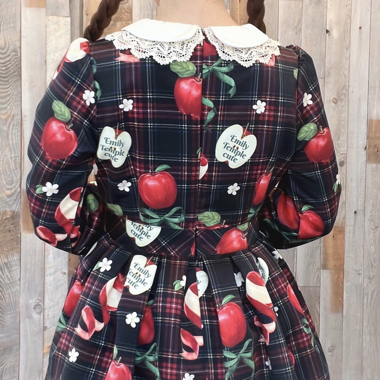 ❇️Emily Temple Cute ストライプ ストロベリー サックス Emily Temple cute / Pansy ribbonワンピース M サックス H-25