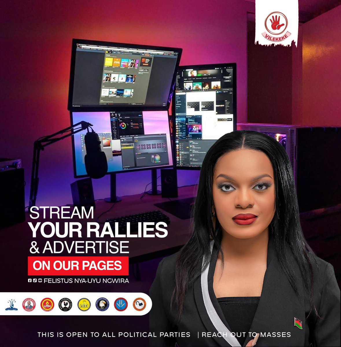 felistusngwira's tweet photo. Exciting News for all political parties 🇲🇼 We have this special package for you, let your rallies be of impact and essence.
#16thSept https://t.co/j9oL4wIPTd