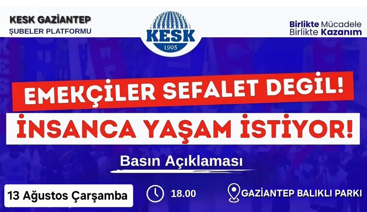 İktidar-Yandaş işbirliğine karşı emeğin hakları için bütün illerde eylemdeyiz! Genel Grev! Genel Direniş!

📍Urfa📍 Van📍 Hakkari📍 Gaziantep