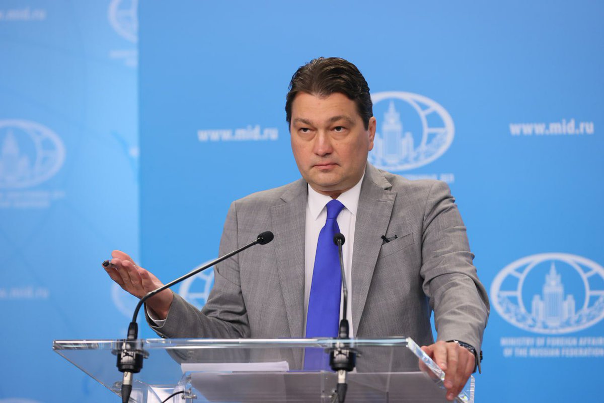 mae_rusia's tweet photo. 🔴 #EnVivo: El Subdirector del @mae_rusia, Alexei #Fadeev, ofrece su rueda de prensa sobre temas actuales de la política exterior.
Sigue la transmisión directa (en inglés).
👉 https://t.co/xRJVPTyrKh https://t.co/XZppEefxHK