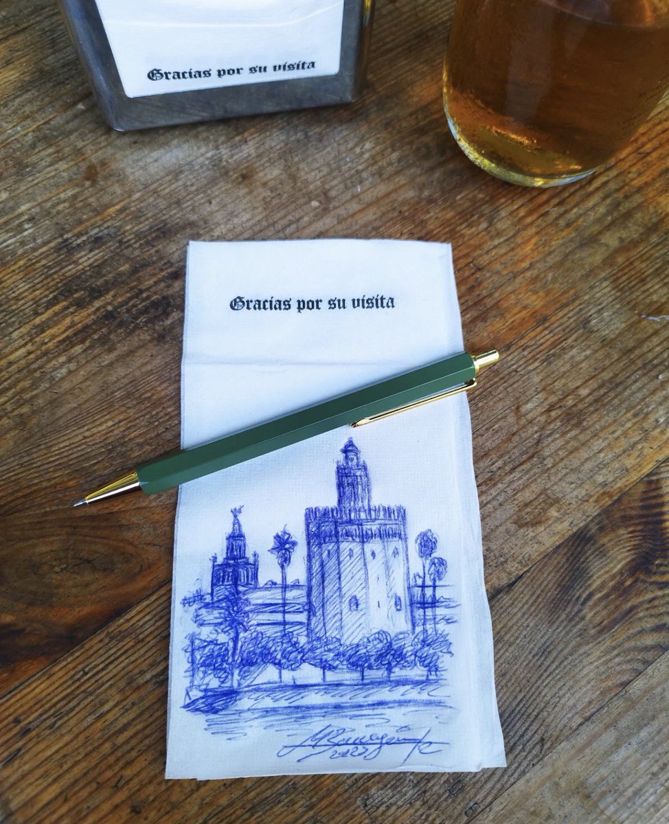 Las servilletas de Manuel Barragán. 

Ojalá fuera mía!!! (Envidia de la mala).