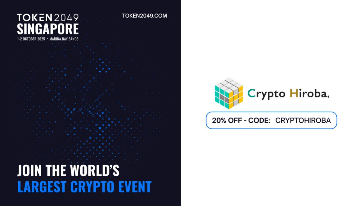 As the first and currently only Japanese partner for Token2049 Singapore,  happening on October 1–2, we are pleased to offer you a special discount  code for Token2049 tickets. When purchasing your Token2049