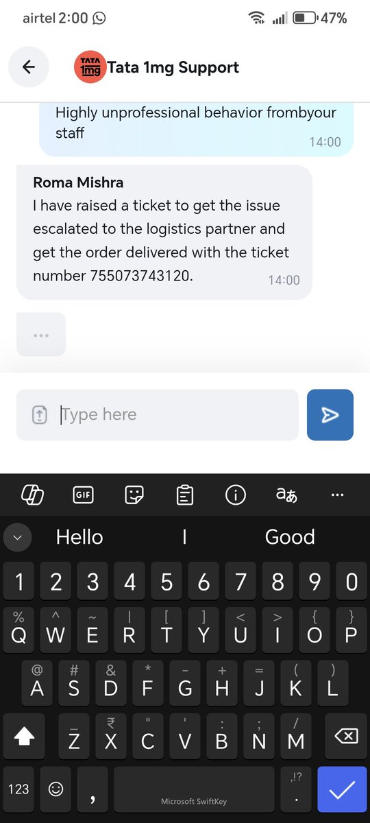 PallaviPathani2's tweet photo. @1mgOfficial @TataCompanies @tatatrusts I ordered the at home vaccination and the staff  Shweta Sharma is black marketing the vaccination. She did not come for vaccination but the order has been completed as per your app. https://t.co/g4LxADff6g
