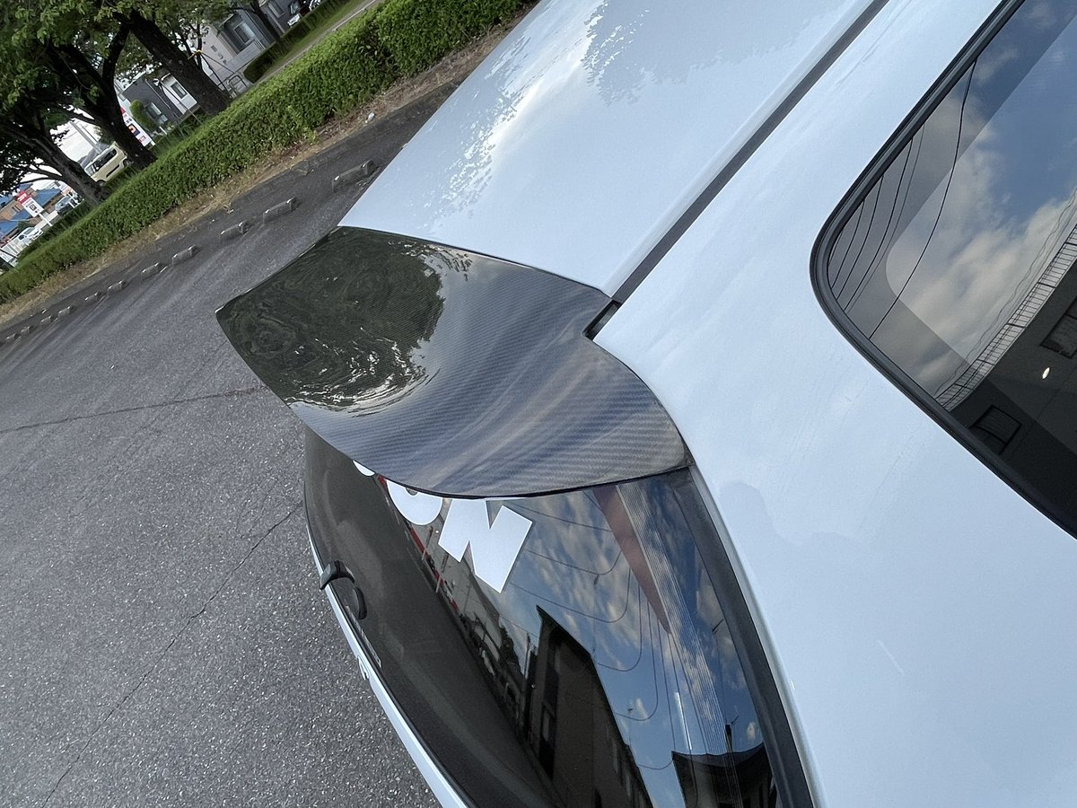 今日は涼しめだったのでSPOONルックなリアスポイラーを装着し、そして連休の半分が終わろうとしている…