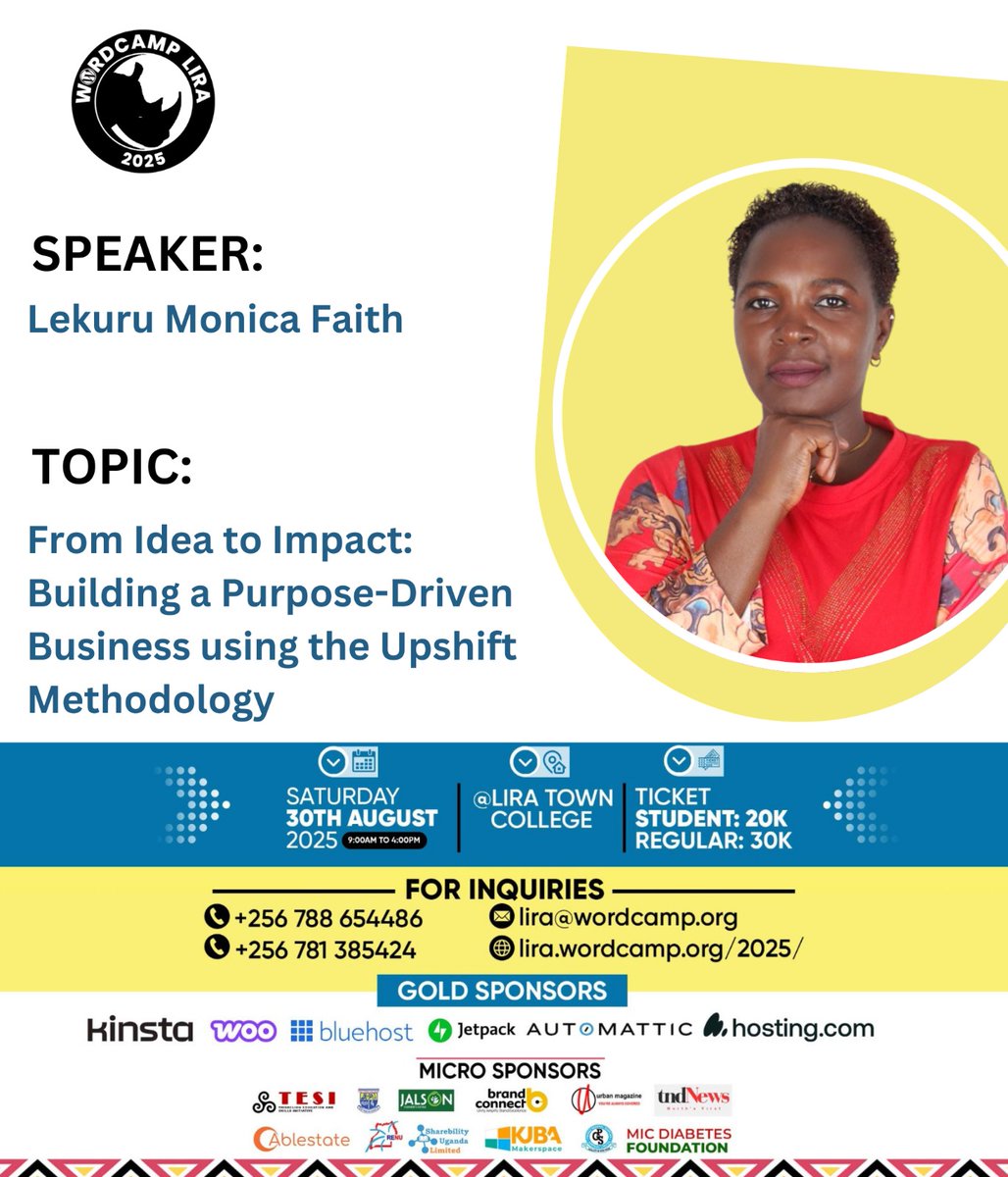 Faith is an alumni of <a href="/AWEinUganda/">AWEinUganda</a> and part of <a href="/useanorthUG/">U.S. Exchange Alumni Network of Northern Uganda</a> and <a href="/USAlumniUganda/">U.S. Exchange Alumni Uganda</a>. She's a business consultant and will be talking about building businesses using upshift methodology.