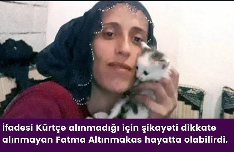 arduazman's tweet photo. evli oldugu erkegin kardesi tarafından tacavüze ugrayıp sikayet etmesine ragmen kürtce tercüman olmadıgı bahanesiyle ifadesi alınmayan ve sonrasında kocası tarafından katledilen fatma altınmakası hatırlatalım hemen size https://t.co/y9LK7FPrEH