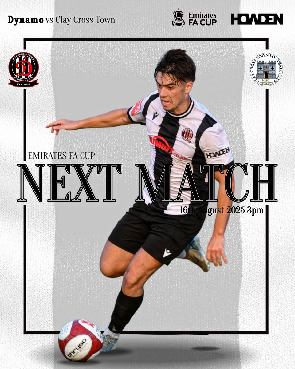 NEXT UP! - At 🏠 
The FA Cup is back and we host Clay Cross Town…

🔢 Preliminary Round
🆚 <a href="/claycrosstownfc/">Clay Cross Town Football Club</a> 
🏆 <a href="/EmiratesFACup/">Emirates FA Cup</a> 
🏟️ The Dovecote
🚗 LE12 9BN
📅 🕜 16/08/25 - 15.00
🎟️ Adults £10, Concessions £7, U18 £5, U16 £3, U10 Free