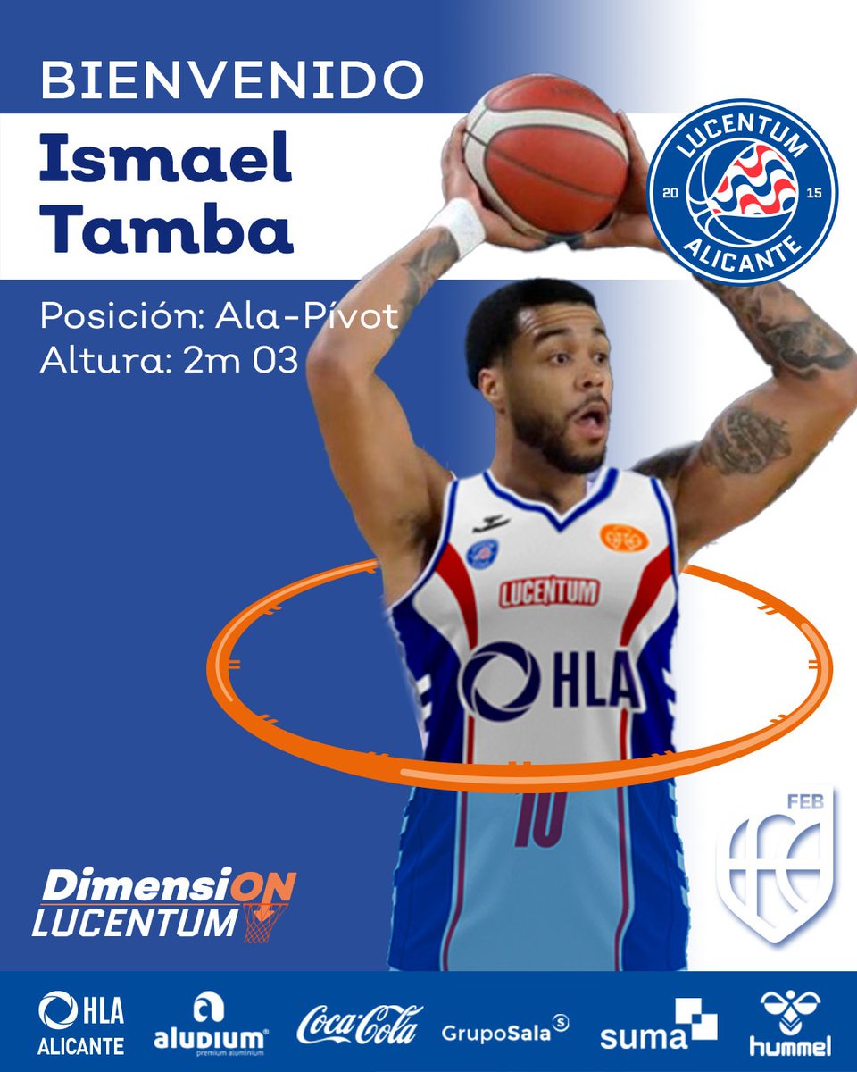 🆕💙 ¡Bienvenido, 𝗜𝘀𝗺𝗮𝗲𝗹 𝗧𝗮𝗺𝗯𝗮!

📄 El HLA Alicante incorpora a su proyecto al ala-pívot cordobés Ismael Tamba

➕ fundacionlucentum.com/el-hla-alicant…