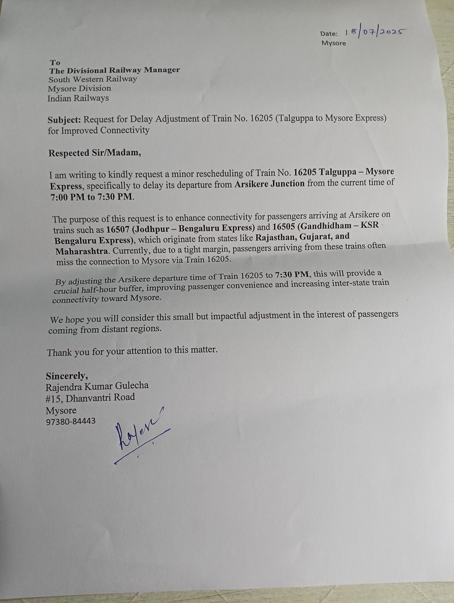 MANISHGULECHA2's tweet photo. @RailMinIndia @DrmMys @DrmBengaluru kindly Look on https://t.co/mRNXbuhgfE