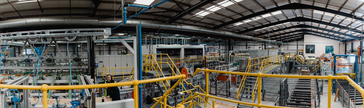 One of the first of its kind in the UK, our Arborscan system detects timber defects and removes them. 🙌 

We invested over £10m in our state-of-the-art facility and thanks to its ability to process 200 metres per minute, we can further reduce waste and protect the environment.