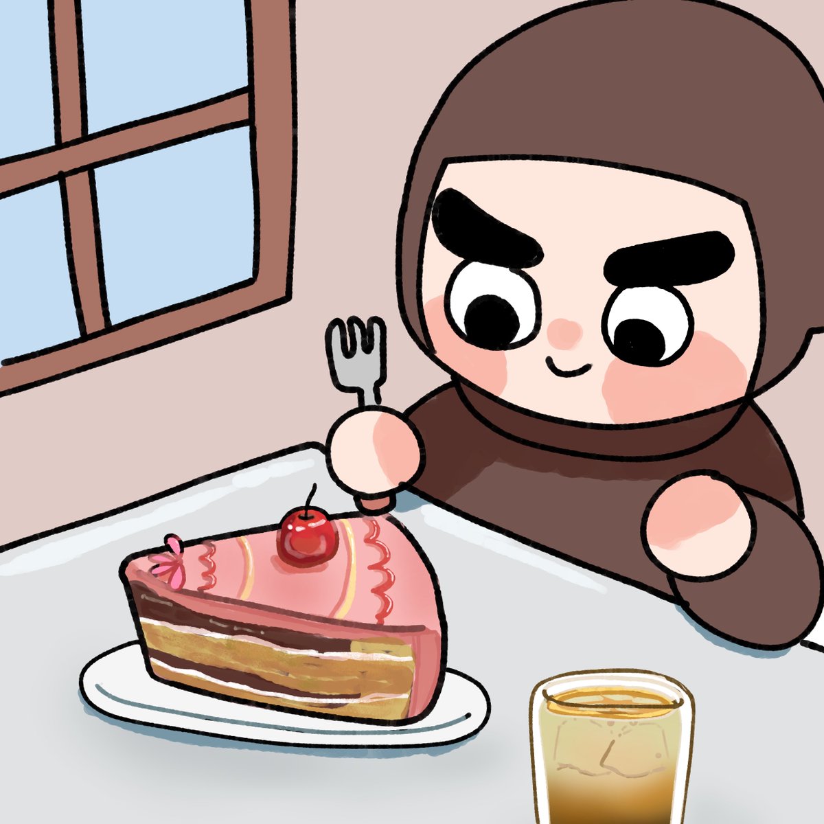 朝描いてた落書き