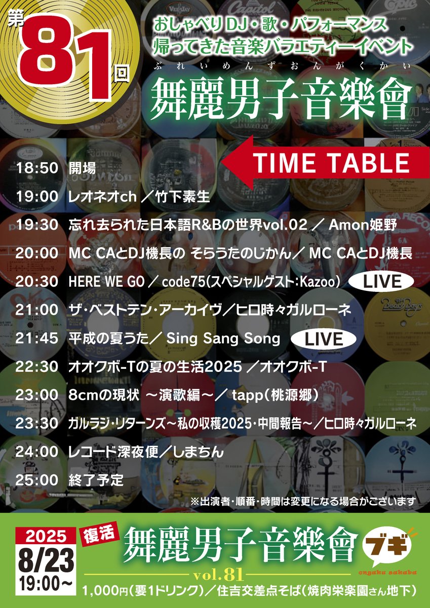 今日からSSSのメンバー紹介していきます
GOGOやDJなど色々な顔を持つK@z君！歌でのステージは今回が初めて！きっと新しい1面が見れるはず。彼の好きなジャンルから選曲した夏うたは爽やかだったり、ちょっとセンチメンタルだったり⋯とにかく若さ溢れるステージに期待です♪
#舞麗男子音樂會