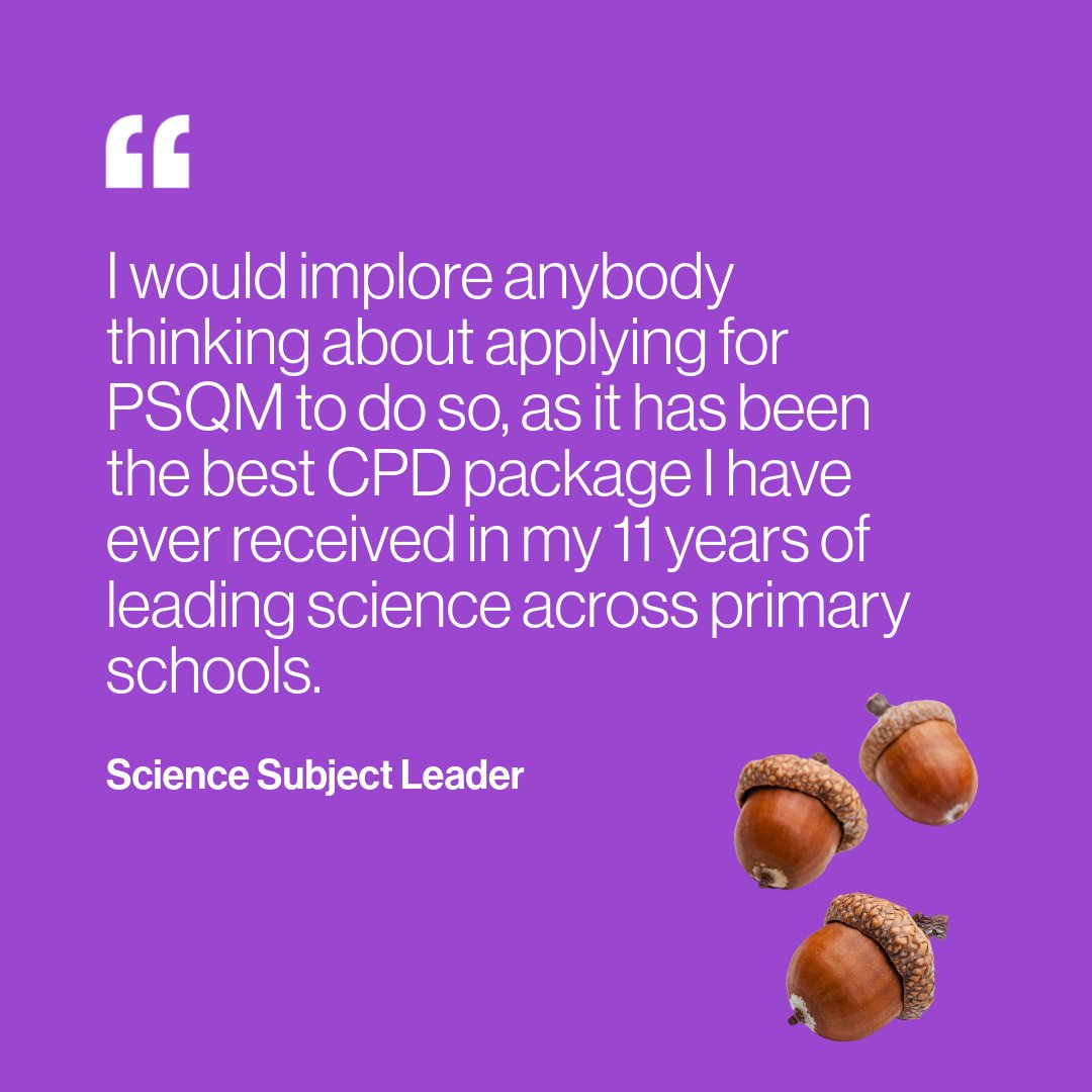 Psqm_HQ's tweet image. It always warms our hearts to receive feedback like this. 💜 

At PSQM, we’re passionate about empowering primary science leaders with meaningful, evidence-based professional development that makes a real difference across the whole school.

#PrimaryScience #CPD #STEMEducation