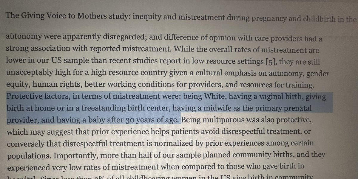 ABD’de “doğum sürecinde eşitsizlik ve kötü muamele” ye dair bir anket çalışması yapılıyor. Asyalı, Hispanik, Yerli, Afro ve beyaz kadınlar (2010-2016 arasında doğum yapmış) katılım sağlıyor. 

-6 kadından 1i, bir veya daha fazla tipte kötü muameleye maruz kalıyor  (özerkliğin