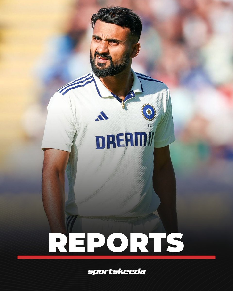 Sportskeeda's tweet image. 🚨 REPORTS 🚨

Akash Deep has been ruled out of the Duleep Trophy 2025 due to discomfort experienced during the Test series against England. 🏆

#Cricket #AkashDeep #DuleepTrophy #India