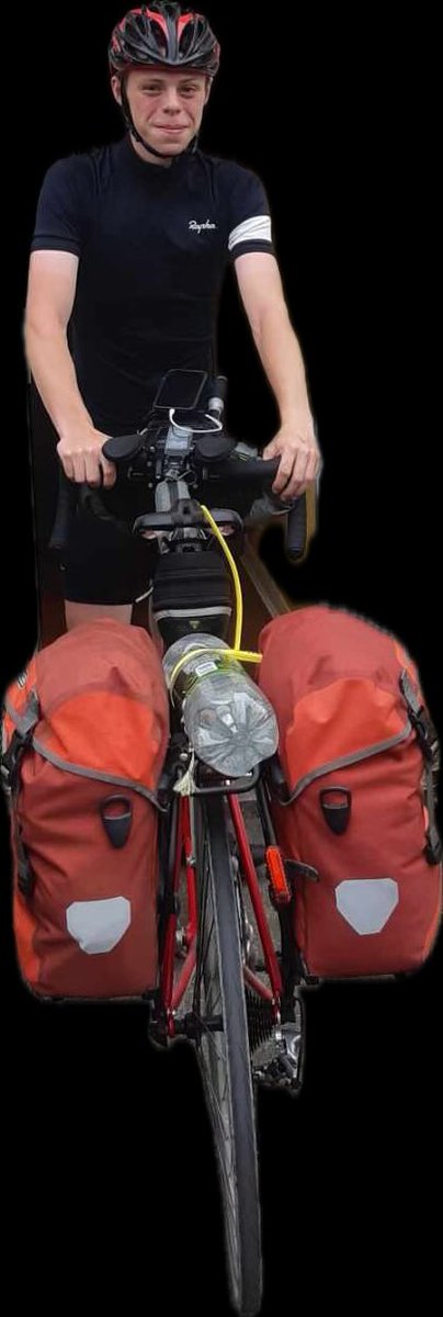 Keeping things a bit 🤫 on <a href="/thomas_ivor/">Thomas Ivor Jones</a>’s whereabouts for now but he is making good progress, and has set off this morning ‘on the bubble’ with his ambitious plan. Thank you so much to a kind friend of the family who put him up last night and put *still* water in his bidons 🤣