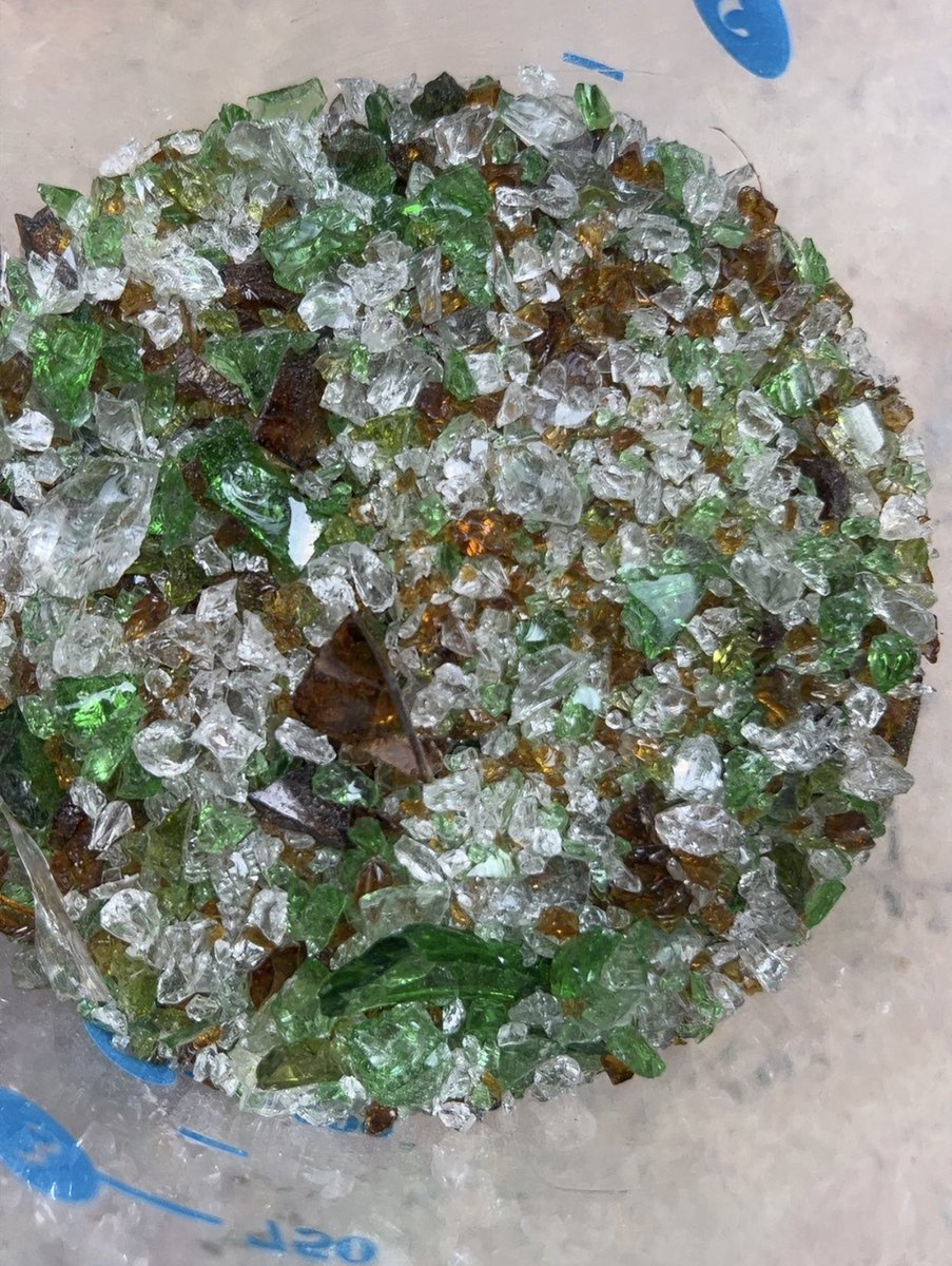 theseusdevelop's tweet photo. Is our geopolymer only for construction?

Nope, Arc. Reuben &amp; Venessa (Glassroot Innovators) are using it with recycled glass to craft indoor &amp; outdoor products. 

First mix design very successful. Excited to see how this opens new markets, cuts waste, and shows its versatility. https://t.co/G4f5yTAhUW
