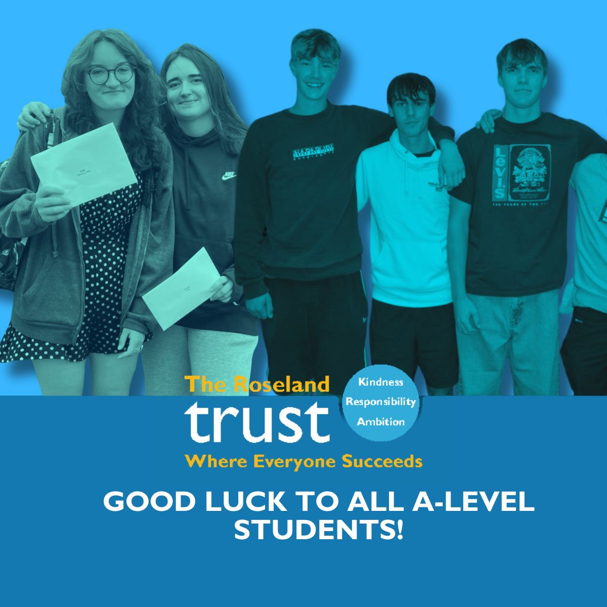 roselandtrust's tweet photo. Good Luck to All A-Level Students! 🍀

Whether you're aiming for university, an apprenticeship, or something different — these results are just one step on your journey. Keep going, and be proud of how far you've come.
#ALevels2025 #GoodLuck #TreviglasAcademy #FalmouthSchool https://t.co/GvaabugI8B