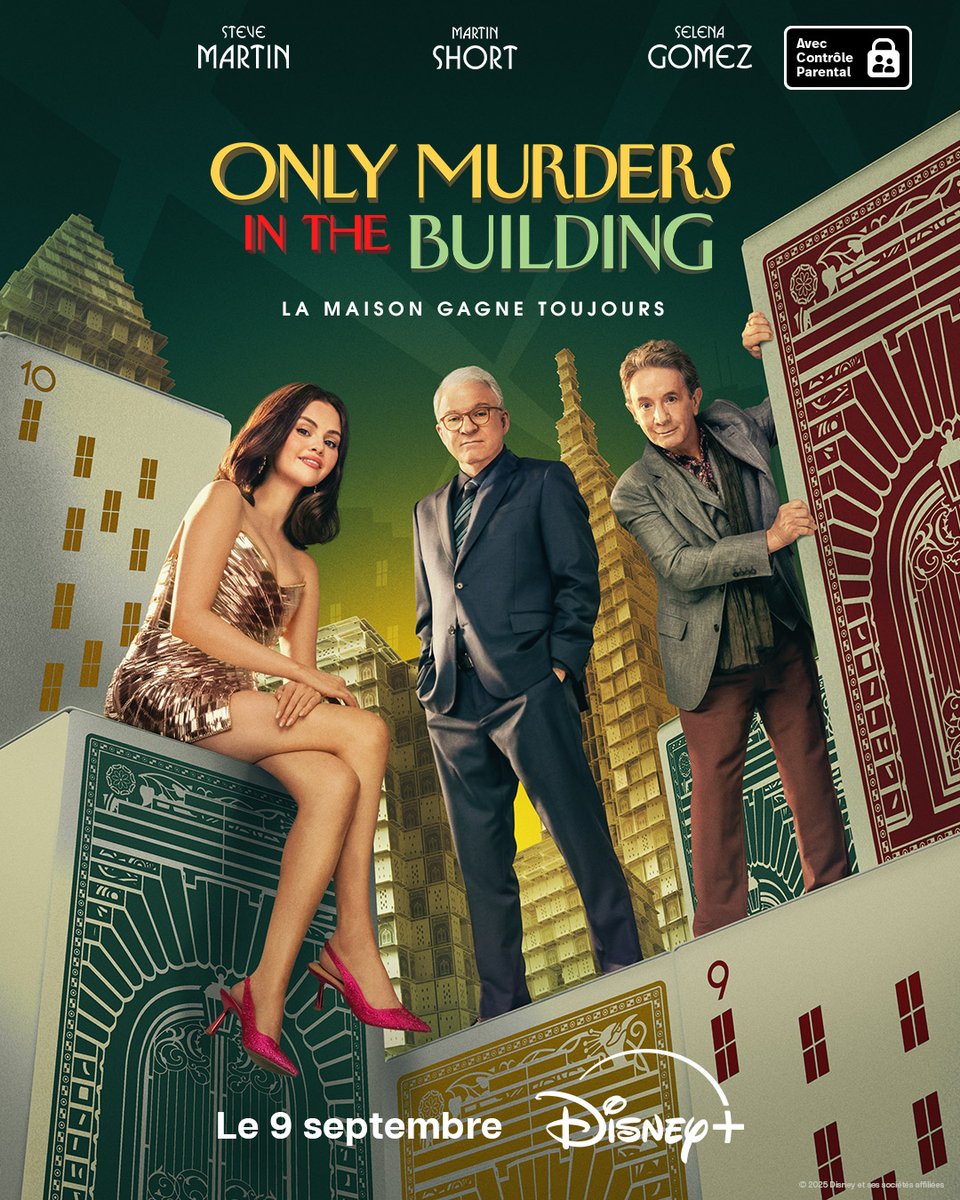 DisneyPlusFR's tweet photo. La maison gagne toujours. 

La saison 5 d’Only Murders in the Building arrive le 9 septembre sur #DisneyPlus https://t.co/zJCqHbcWkE