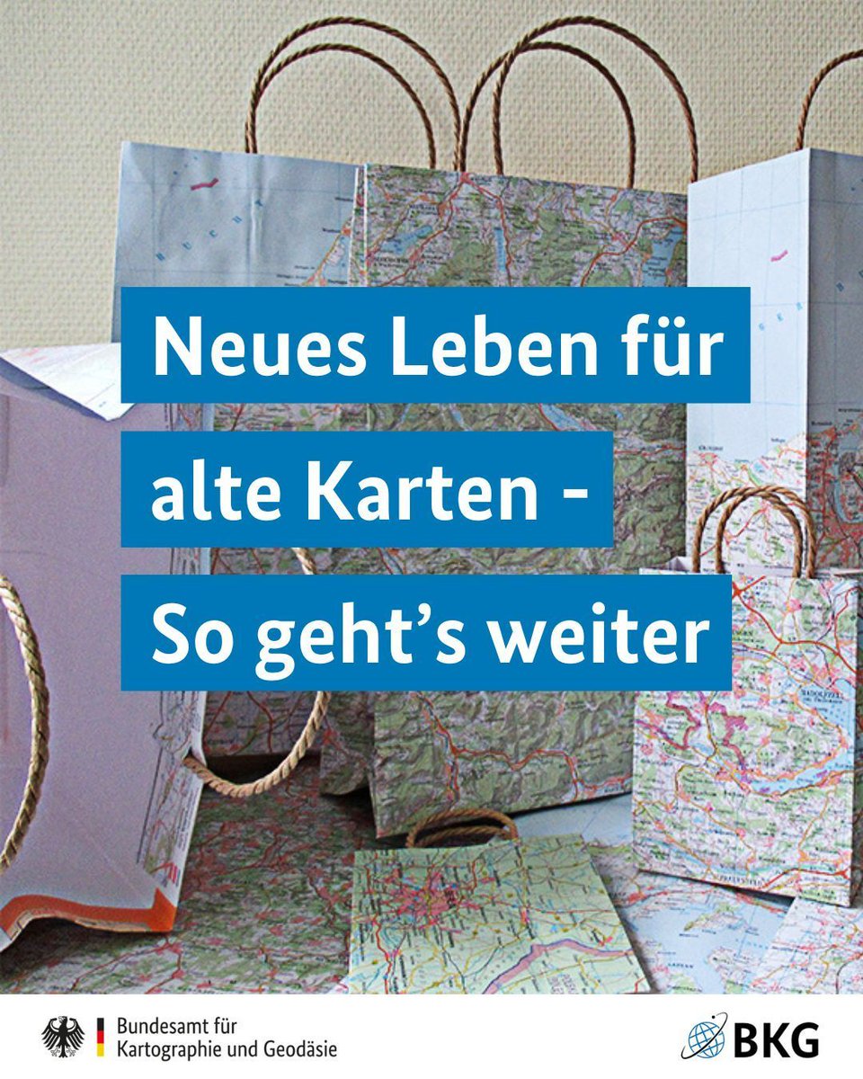 BKG_Bund's tweet photo. ♻️ Wir werfen ungern weg. Wir machen lieber was draus! Aus alten Karten entstehen bei uns einzigartige Tragetaschen. 🛍️

Doch die Taschen sind nur der Anfang. Wir suchen neue Wege für altes Papier.

💡 Hast du eine kreative Idee?

#Nachhaltigkeit #Upcycling #ReUseReThink https://t.co/boQVZxzrie