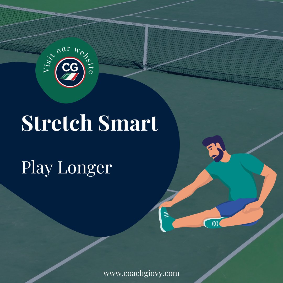 GiovyTennis's tweet photo. 🧘 Recovery tip: Dynamic stretches post-match > Static stretches pre-match.
Get our full recovery guide → https://t.co/RcIF00vdTo
#RecoveryTips #TennisReady #StretchSmart https://t.co/MQ5e0ofujJ