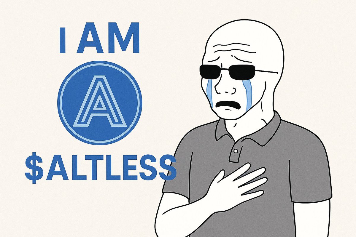 ejmunoz90's tweet photo. They warned me.. Alt season was coming
Now I’m #ALTLESS 🥲
CA:
7tX5X7BjESBo6gDftVgCZ46tokuVqhfn8PQPKaPpump https://t.co/9vNthXEVaJ