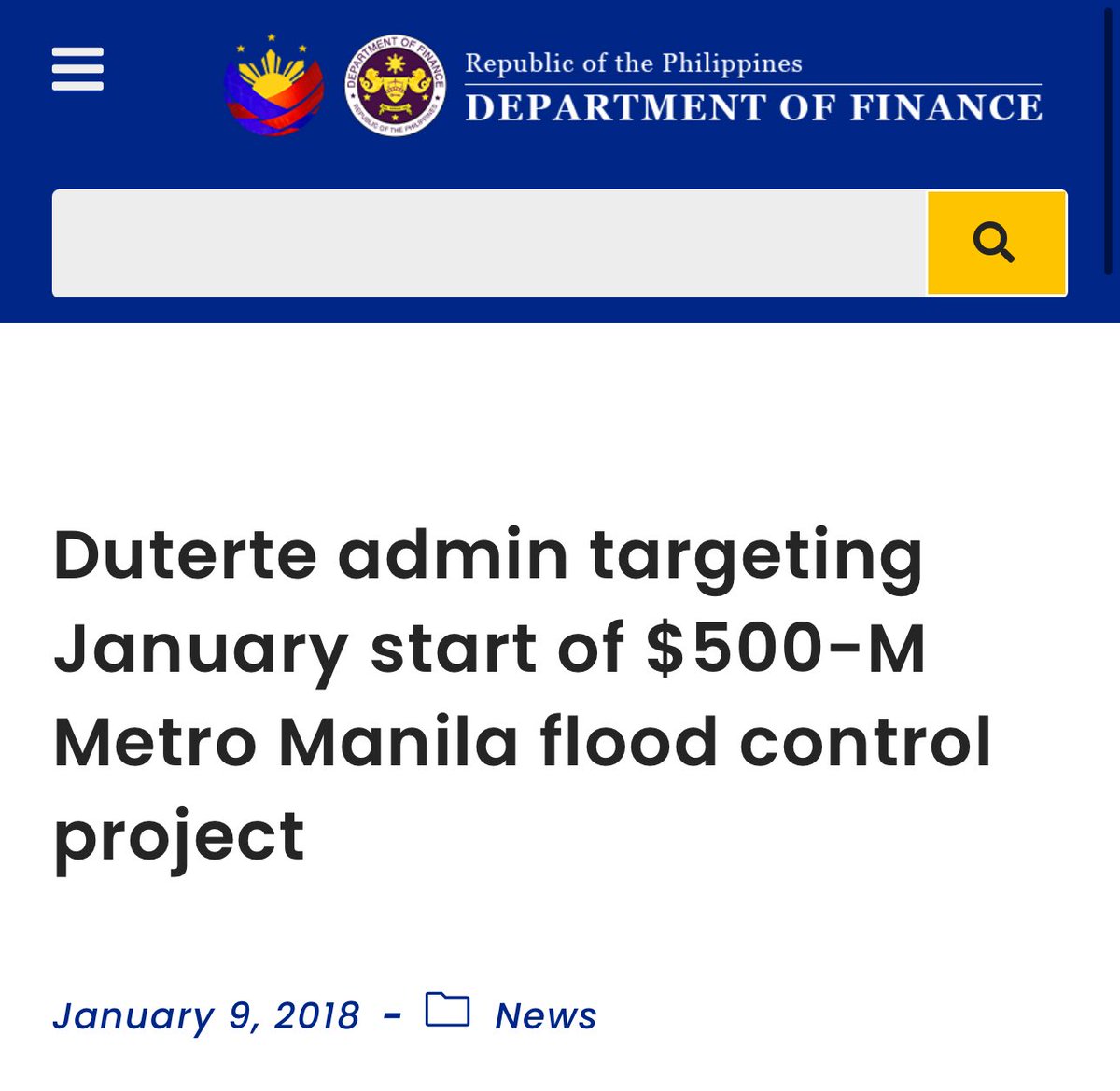 RichHeydarian's tweet photo. @bamaquino Lest this becomes a politically motivated move, check FLOOD CONTROL projects BEYOND a SINGLE ADMINISTRATION and just recent years and include PAST DECADE at least!!! We spent what, HALF A BILLION DOLLARS under Digong on this!?? https://t.co/PIGa9W91Xh