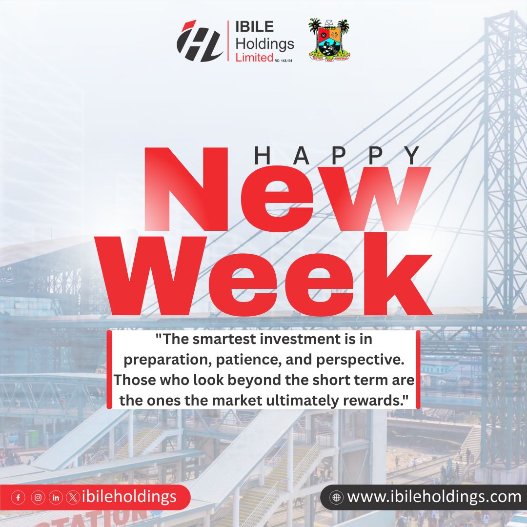 💼 New Week, Fresh Drive!
At Ibile Holdings, we are committed to creating sustainable investment opportunities that foster economic growth and development in Lagos State.
Let’s build the future together.
#IbileHoldings #InvestmentForGrowth #NewWeekMotivation #LagosMeansBusiness