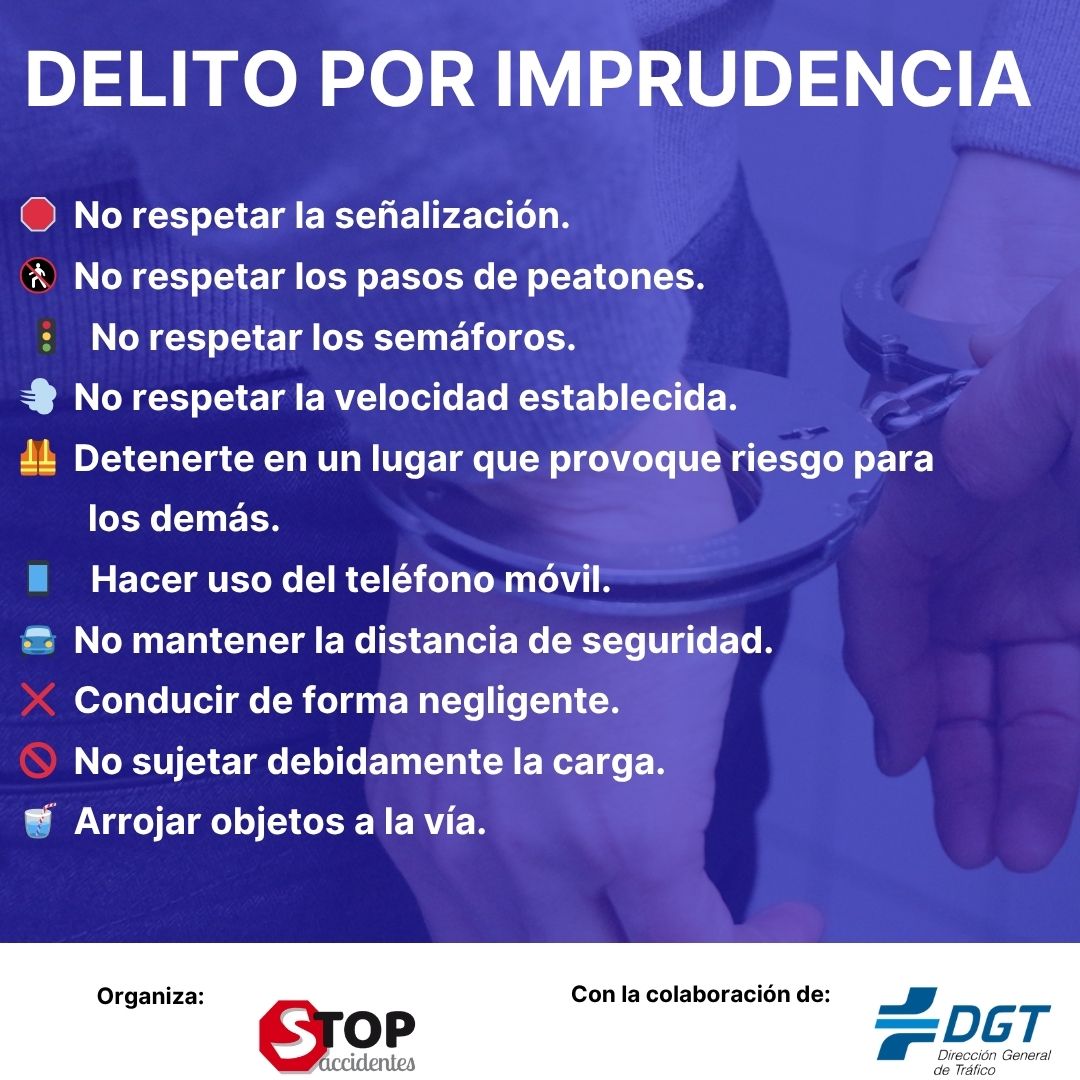 👉Sabías que, si cometes una infracción grave del #código de circulación y causas un siniestro vial con víctimas, podrías ser condenado por un delito de imprudencia penal? te dejamos algunos ejemplos. <a href="/dgt/">elvis dongouet</a>