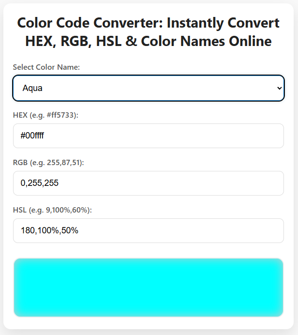 KumarMalik518's tweet image. Designers &amp;amp; devs rejoice! Convert between HEX, RGB, HSL, CMYK in a click—ultra-smooth and precise.
Try it now →checkwebsiteearning.com/color-code-con…
#UIUX #WebTools #ColorConverter