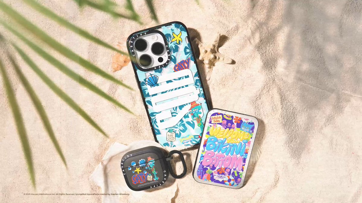 スポンジボブ × CASETiFY コラボコレクションが2025年 8/13 発売