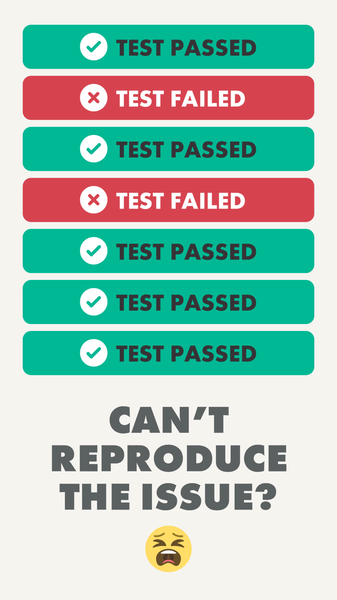 undo_io's tweet image. At Undo, we help engineering teams eliminate flakiness at the root, by recording failing test executions so you can replay exactly what happened.
👉 Learn how: hubs.ly/Q03z2xb10
#FlakyTests #Debugging #DevEx #DeveloperProductivity #CI #TimeTravelDebugging #SoftwareQuality