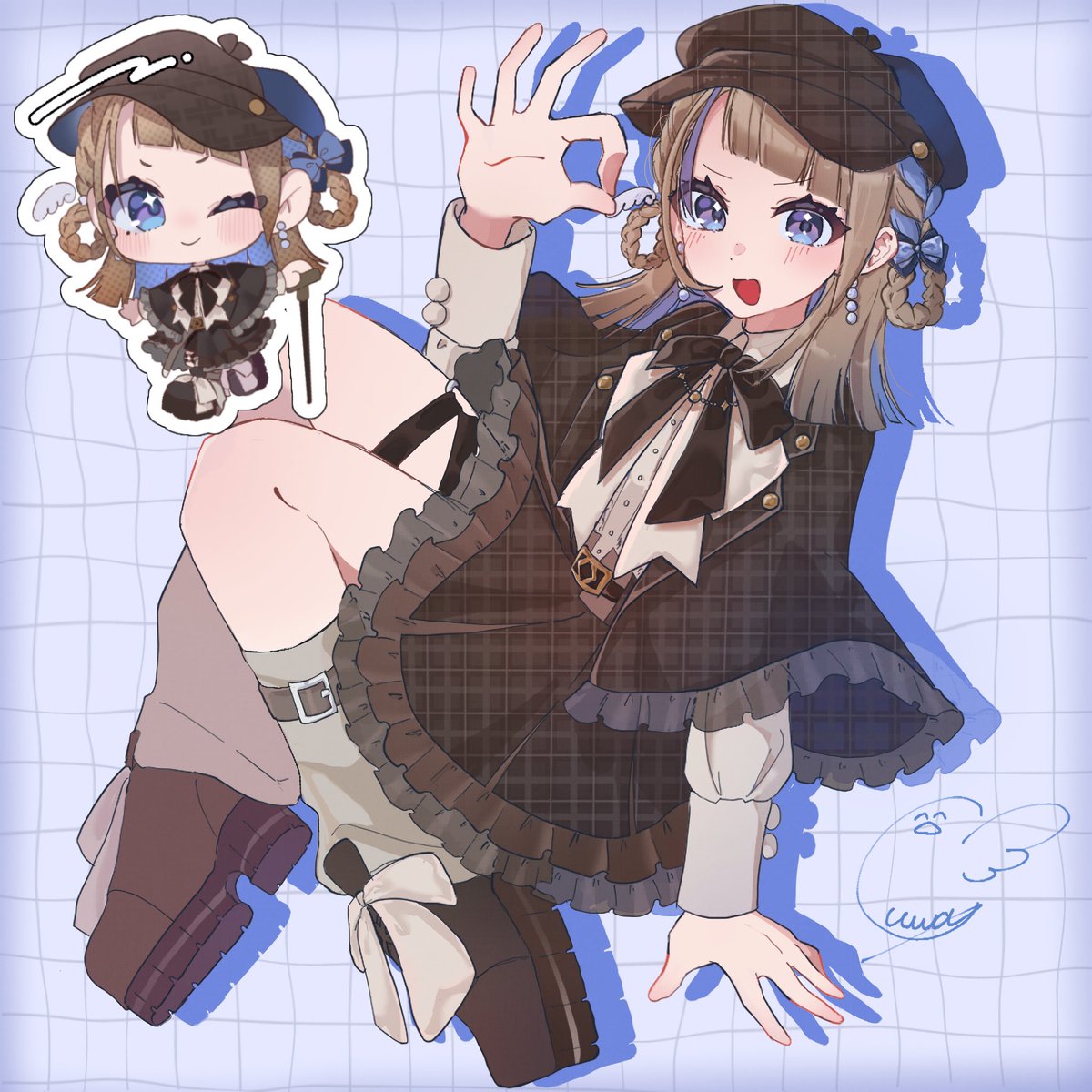 uwa_illust_v16v's tweet photo. もうすぐ誕生日なので代理ちゃんII描きました〜  前回と同じくハッシュタグは #ウワノ空 です！
たくさん描いてくれると嬉しいです！ https://t.co/ZnYr6xkJeB